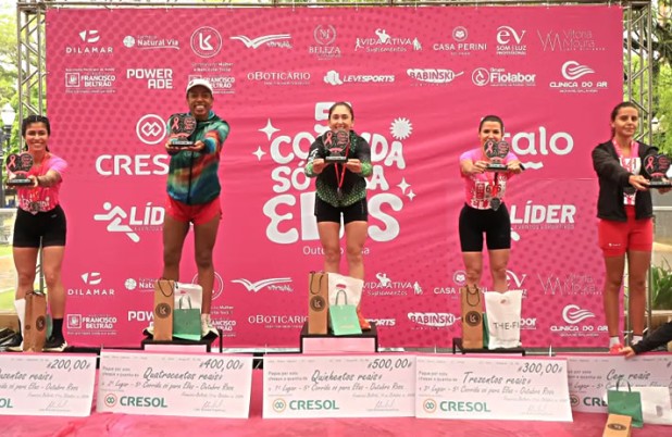 Corrida Só Para Elas reúne mais de 600 mulheres