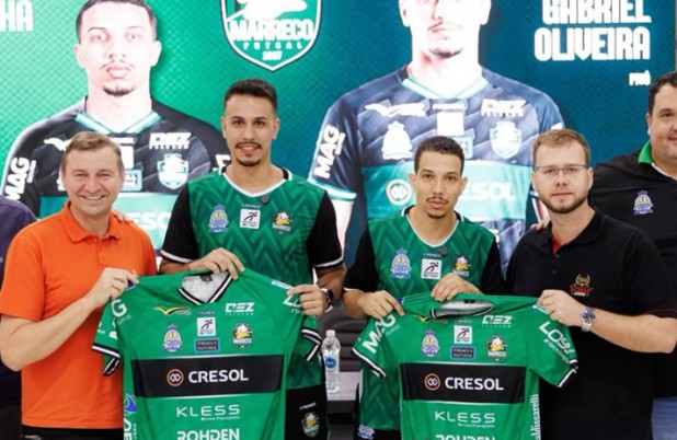 Marreco Futsal anuncia Gabriel Augusto e Jonatha Silva como reforços para a sequência da temporada
