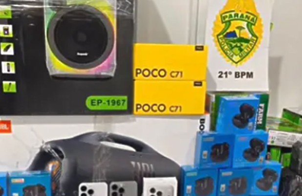 Veículo carregado com mercadorias ilegais do Paraguai é apreendido