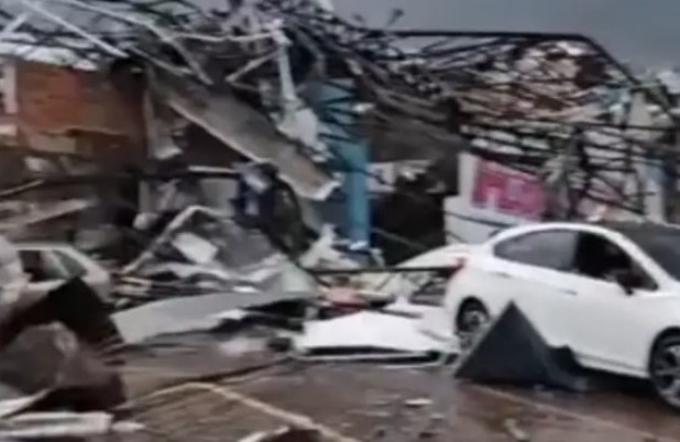 Simepar confirma que Rio Bonito do Iguaçu foi atingido por tornado