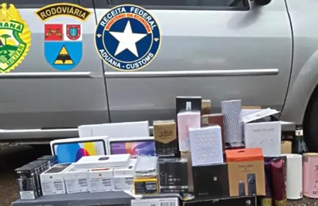 Carro carregado com mercadorias do Paraguai é apreendido durante operação