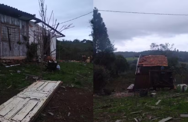 Ventos fortes causam estragos no Paraná; tornado é registrado em Piraí do Sul