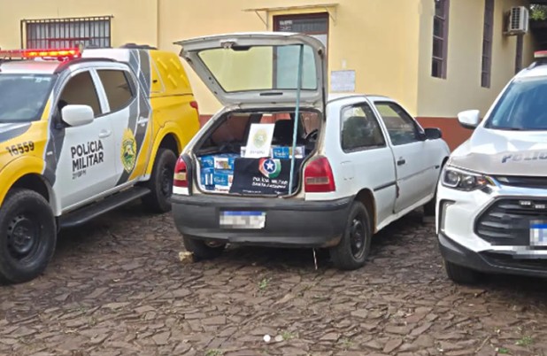 PM apreende cerca de 4 mil carteiras de cigarros contrabandeados