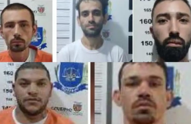 Três detentos são recapturados após fuga na Cadeia Pública ; cinco seguem foragidos