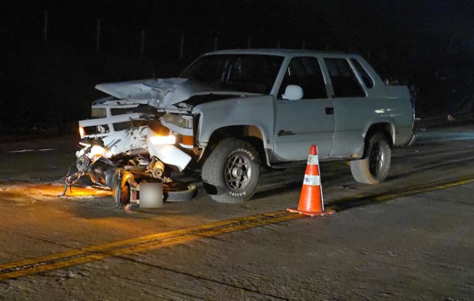 Jovem motociclista de 24 morre após colisão frontal com caminhonete na BR-163