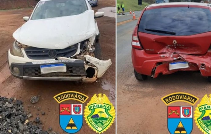 Motorista embriagado bate durante fuga da PM na PR-180 em Francisco Beltrão