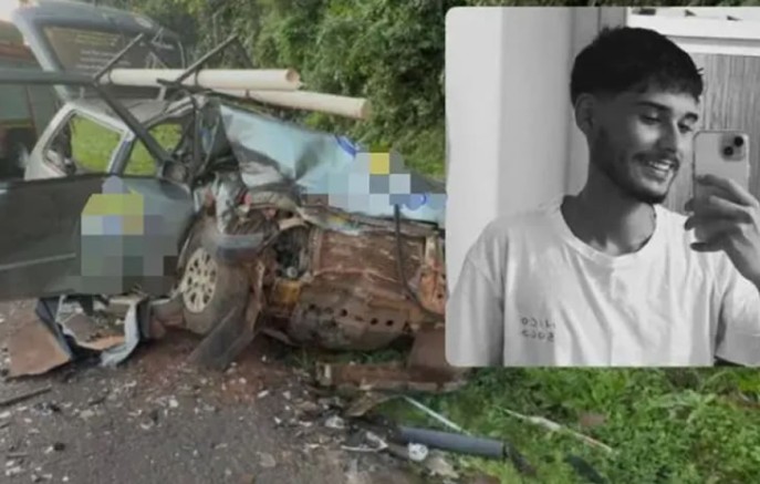 Jovem morre após colisão frontal entre dois carros na PR-493
