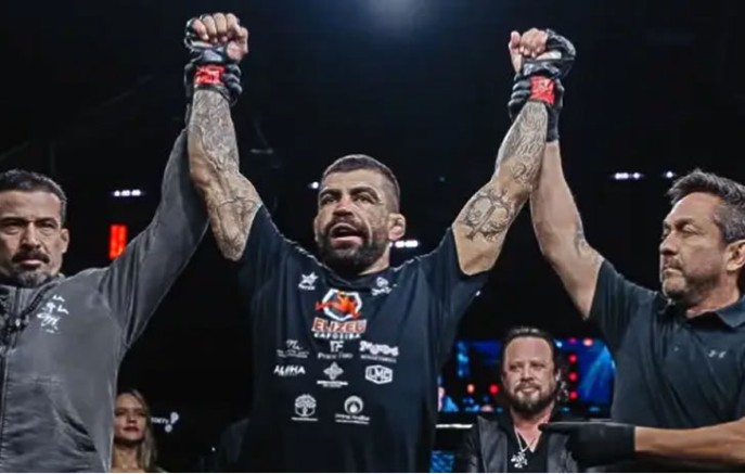 Beltronense Elizeu Capoeira estreia com nocaute e vence luta principal da Liga Monstro Combate