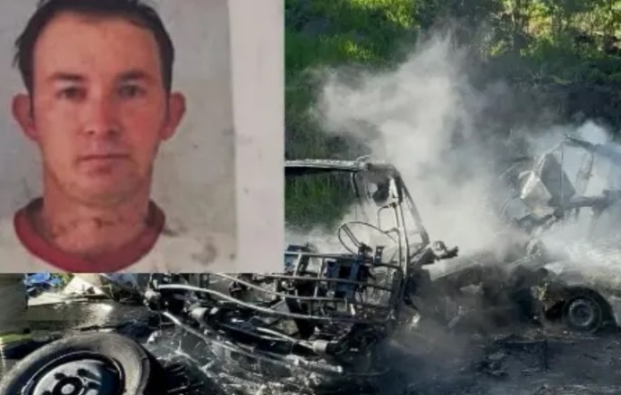 Identificado homem que morreu carbonizado em grave colisão na PR-566