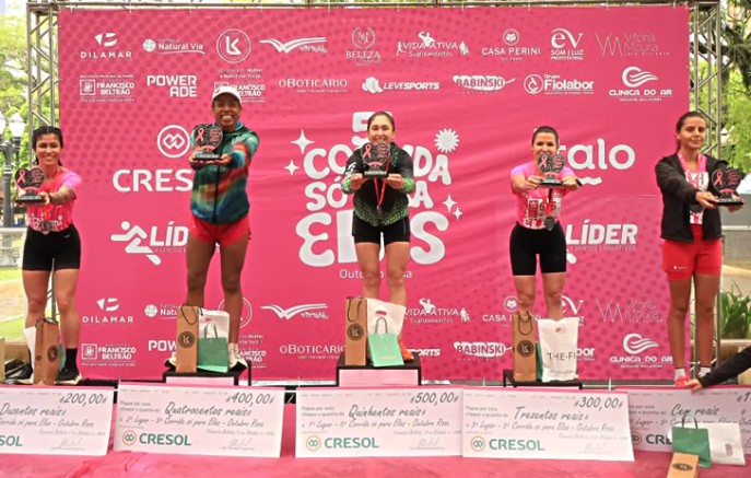 Corrida Só Para Elas reúne mais de 600 mulheres