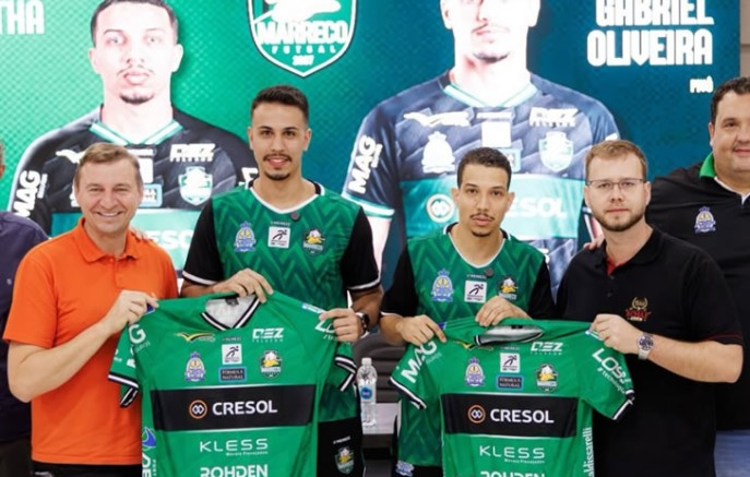 Marreco Futsal anuncia Gabriel Augusto e Jonatha Silva como reforços para a sequência da temporada