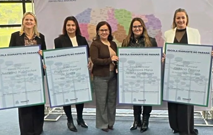 Francisco Beltrão conquista quatro selos Escola Diamante e se destaca na alfabetização no Paraná