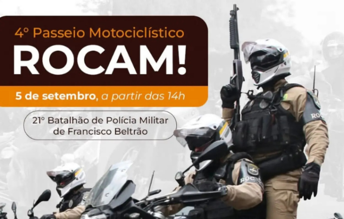 4º Passeio motociclistico da ROCAM acontece neste sábado dia 05 de setembro