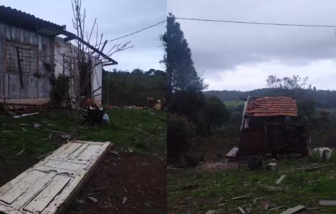 Ventos fortes causam estragos no Paraná; tornado é registrado em Piraí do Sul