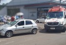 Colisão envolvendo carro e moto deixa casal ferido na Júlio Assis Cavalheiro