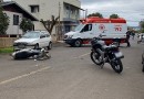 Colisão entre motocicletas deixa condutores feridos