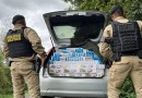 PM apreende carro carregado com cigarros de origem estrangeira