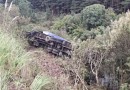Caminhão tomba na PRC-280 e carga fica danificada
