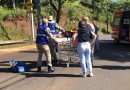 Motociclista fica ferido em acidente na Avenida Antonio Silvio Barbieri