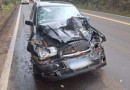 Colisão traseira deixa mulher ferida na PR-182
