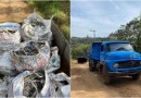 Polícia Militar Ambiental apreende seis toneladas de canos de chumbo cortados
