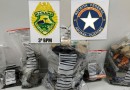 PMPR e Receita Federal apreendem mais de 124 quilos de maconha