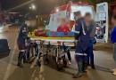 Motociclista fica ferido em acidente entre carro e moto no centro de Coronel Vivida