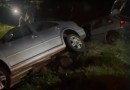 Mulher fica ferida após colisão entre dois carros na PR-475