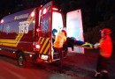 Casal fica ferido em colisão envolvendo carro e moto na Serra do BNH