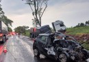 Grave acidente na PR-182, em Ampére, deixa uma pessoa morta e duas feridas