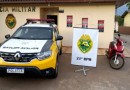 Moto furtada em Marmeleiro é recuperada pela Polícia Militar