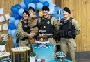 Polícia Militar celebra aniversário de pequeno fã