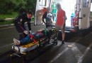 Jovem fica ferido em colisão envolvendo uma moto e dois automóveis