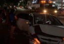 Homem visivelmente embriagado provoca acidente de trânsito na área urbana de Dois Vizinhos