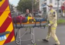 Pintor sofre queda de altura no centro de Coronel Vivida e é socorrido pelo Corpo de Bombeiros