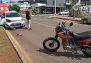 Motociclista de 18 anos se fere em acidente com carro no bairro Industrial