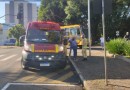 Motociclista tem ferimentos graves em acidente com micro-ônibus