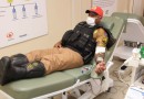 Maio Amarelo: policiais militares doam sangue para conscientizar sobre acidentes no trânsito