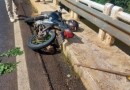 Motociclista de 38 anos morre após sofrer queda na ponte Rio Chopim, na BR 158