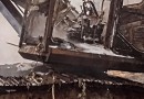 Máquina florestal é destruída por incêndio durante trabalho no interior de Vargem Bonita