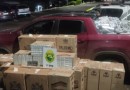 PM apreende camionete carregada de cigarros contrabandeados em Itapejara do Oeste