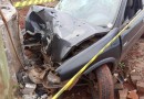 Casal e criança ficam feridos após grave acidente na PR-582