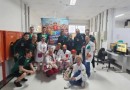 Jogadores do Marreco Futsal participam do projeto "Campeão de Coragem" em hospitais