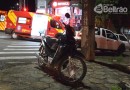 Motociclista fica ferido em acidente no Centro