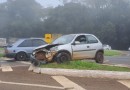 Três veículos se envolvem em acidente no trevo que liga as rodovias PR-493 e PR-281