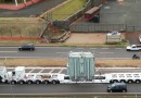 Caminhão com peça gigante da Itaipu passa por Francisco Beltrão, nesta terça-feira (21)