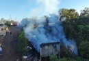 Incêndio destrói casa no bairro São José Operário