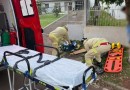 Colisão entre carro e moto deixa jovem ferido