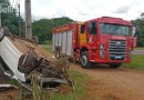 Condutora fica ferida em capotamento na PR 566