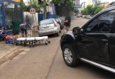 Acidente no Centro de Beltrão deixa jovem ferido